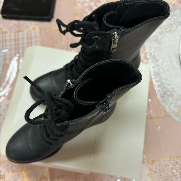 Women's Sheilaa Lace-Up Zip Lug Combat Booties, - Picture 9 of 10